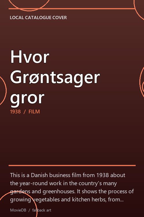 Hvor Grøntsager gror poster