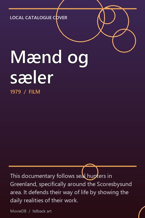 Mænd og sæler poster
