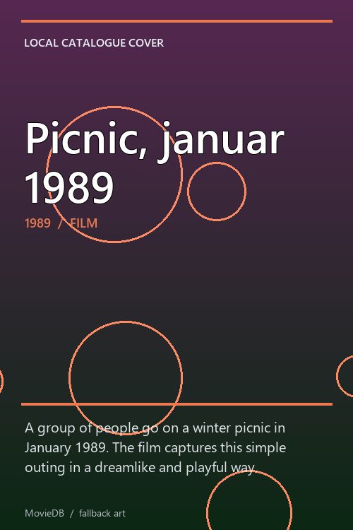 Picnic, januar 1989 poster