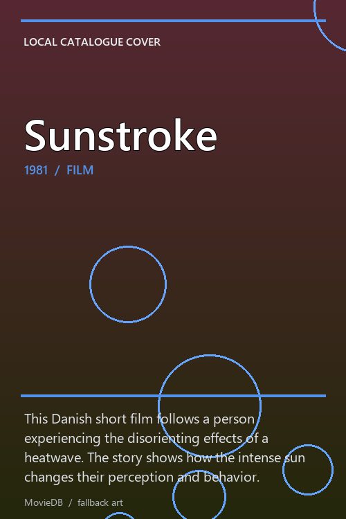 Sunstroke poster