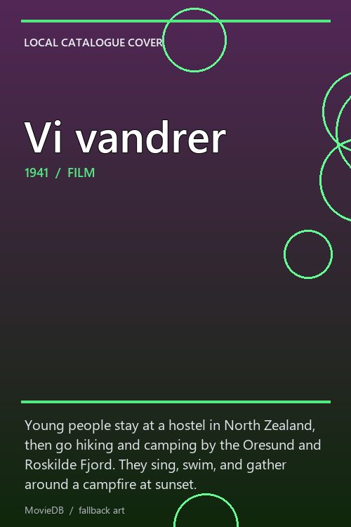 Vi vandrer poster
