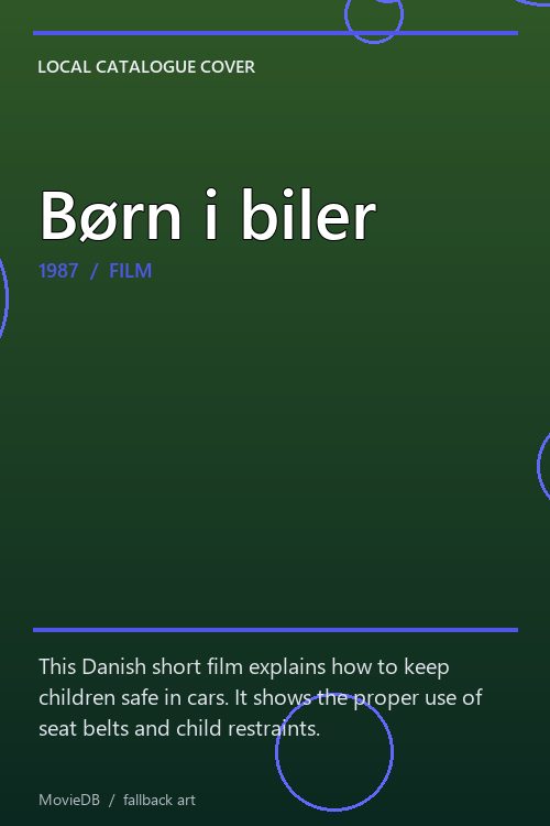 Børn i biler poster