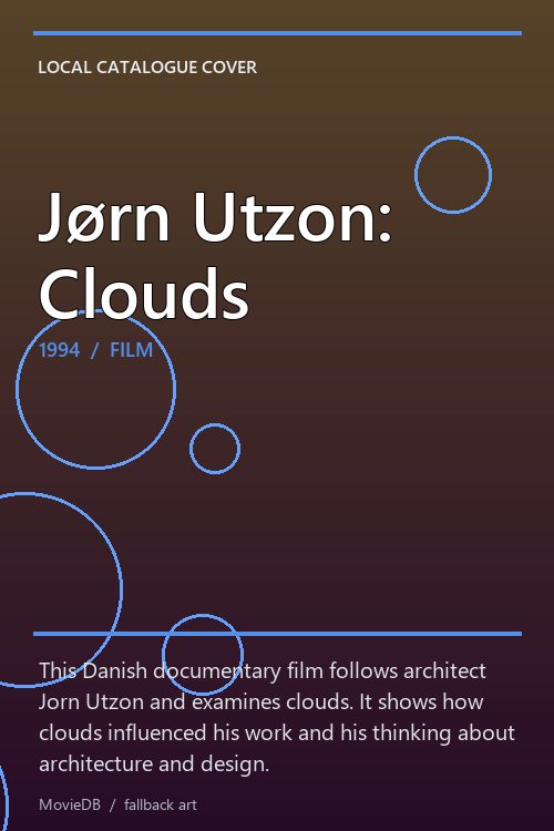 Jørn Utzon: Clouds poster