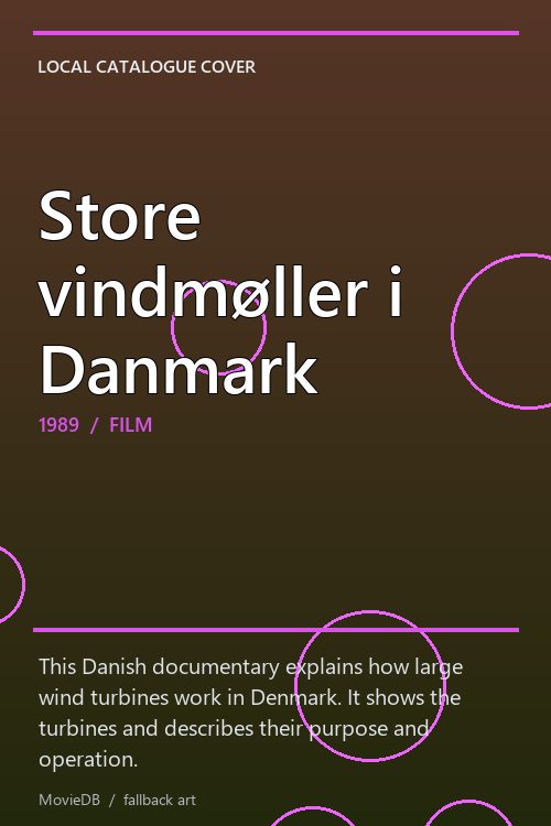 Store vindmøller i Danmark poster