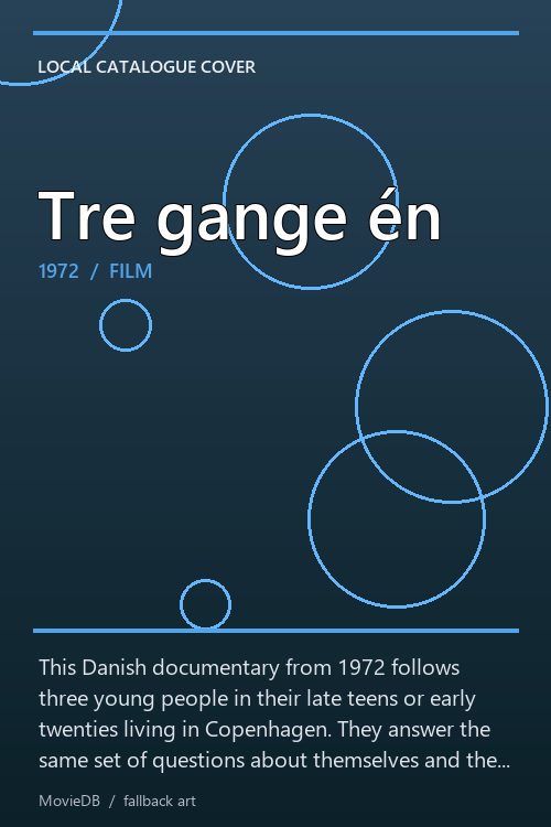 Tre gange én poster