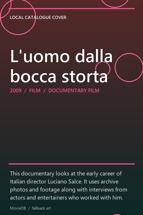 L'uomo dalla bocca storta poster