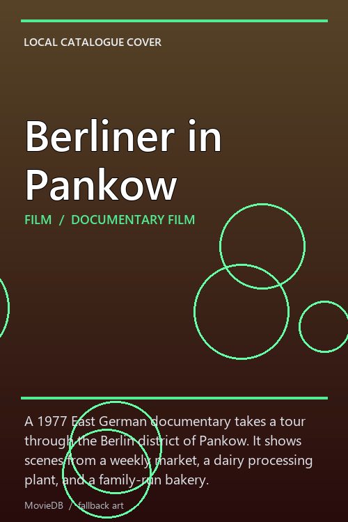 Berliner in Pankow poster