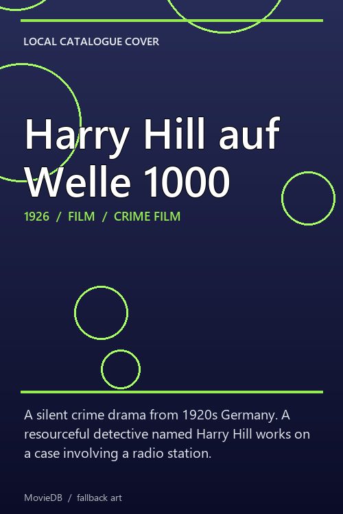 Harry Hill auf Welle 1000 poster