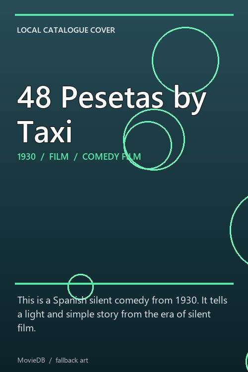 48 Pesetas by Taxi poster
