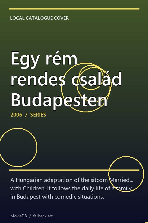 Egy rém rendes család Budapesten poster