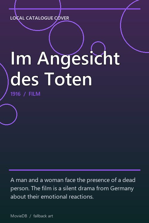 Im Angesicht des Toten poster