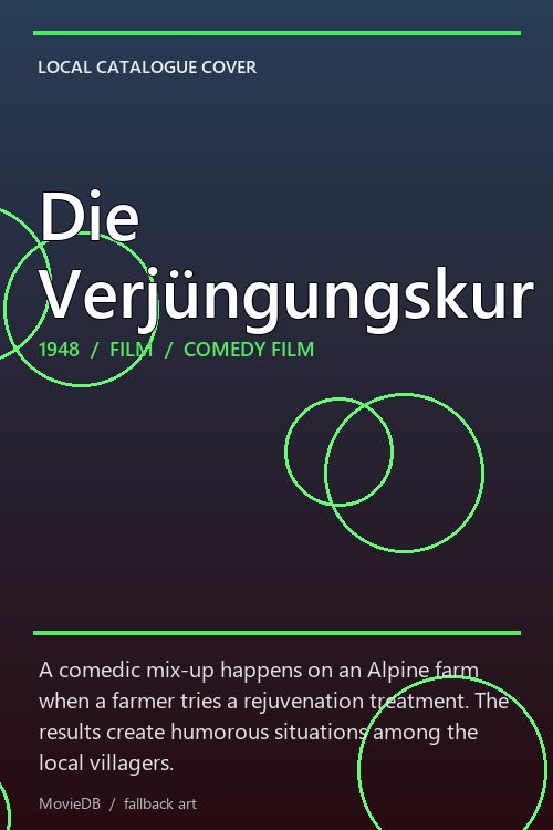 Die Verjüngungskur poster
