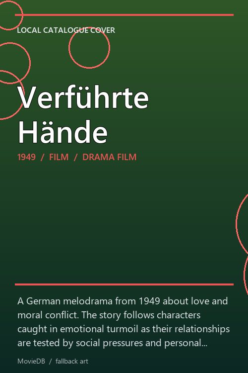 Verführte Hände poster