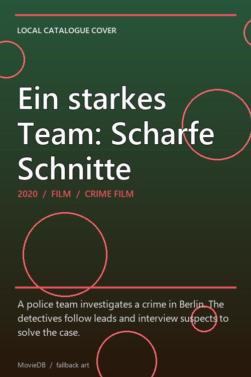 Ein starkes Team: Scharfe Schnitte poster