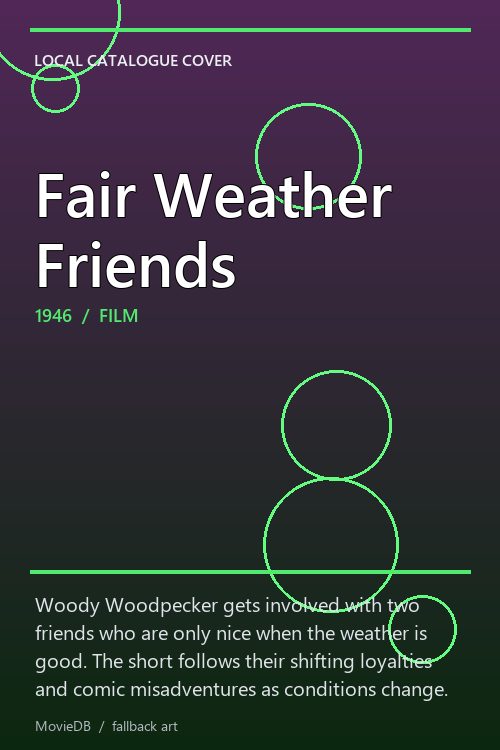Fair Weather Friends poster