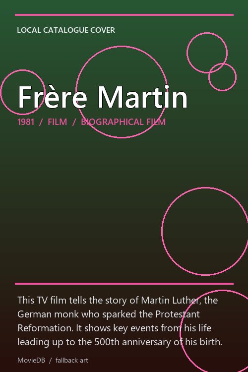 Frère Martin poster