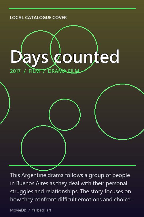 Days counted poster