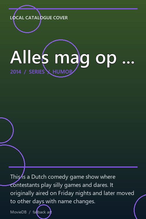 Alles mag op ... poster