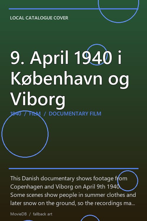 9. April 1940 i København og Viborg poster