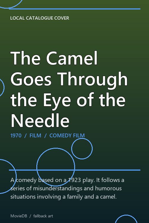 The Camel Goes Through the Eye of the Needle poster
