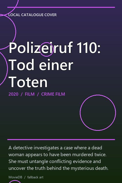 Polizeiruf 110: Tod einer Toten poster