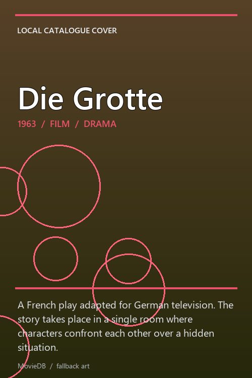 Die Grotte poster