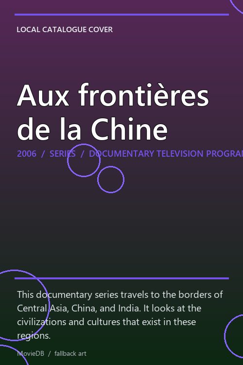 Aux frontières de la Chine poster