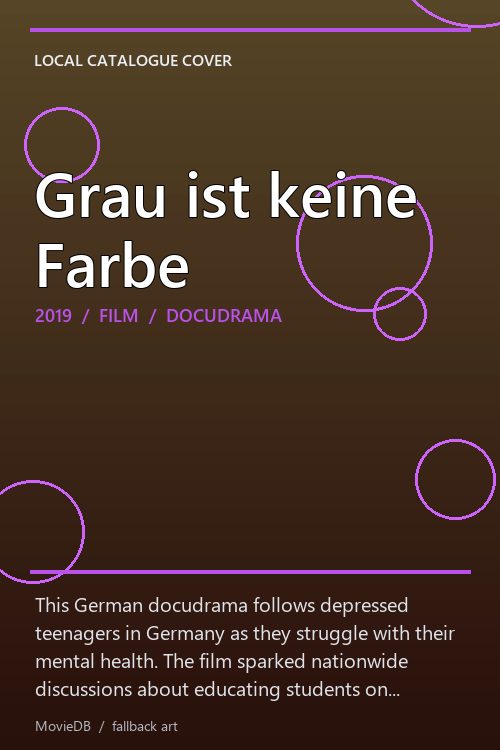 Grau ist keine Farbe poster