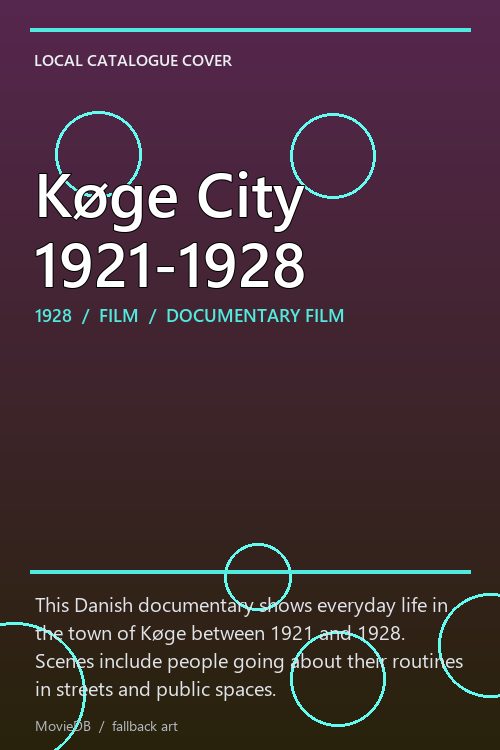 Køge City 1921-1928 poster