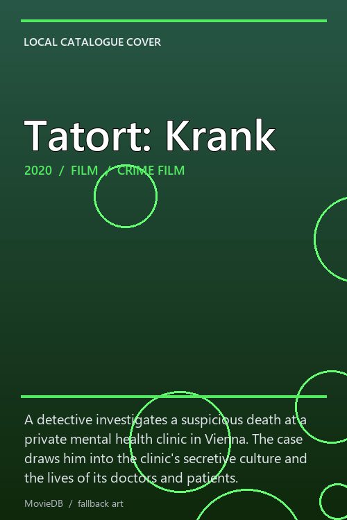 Tatort: Krank poster