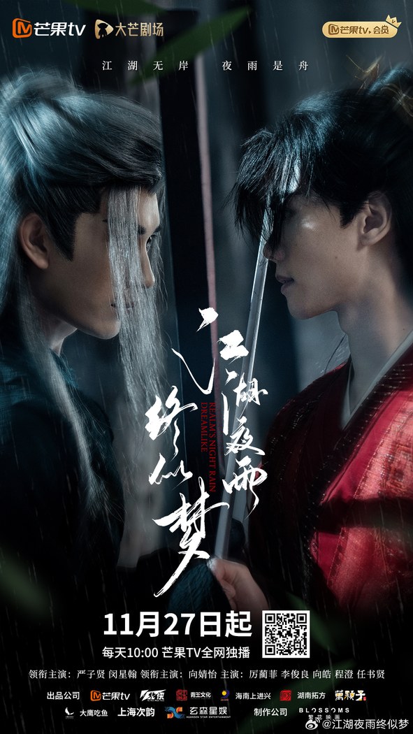 Realm's Night Rain Dreamlike poster