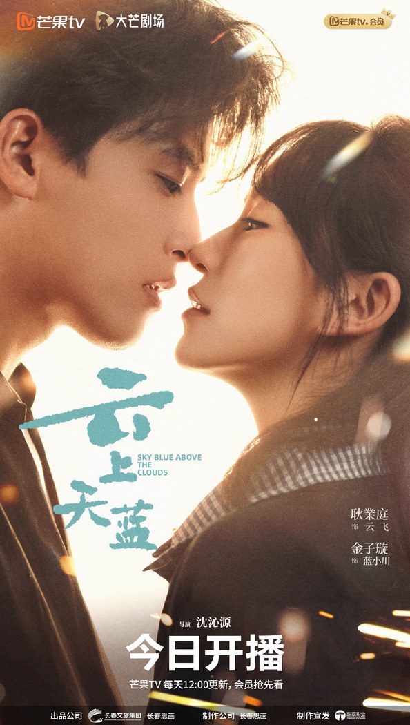 Sky Blue Above the Clouds poster